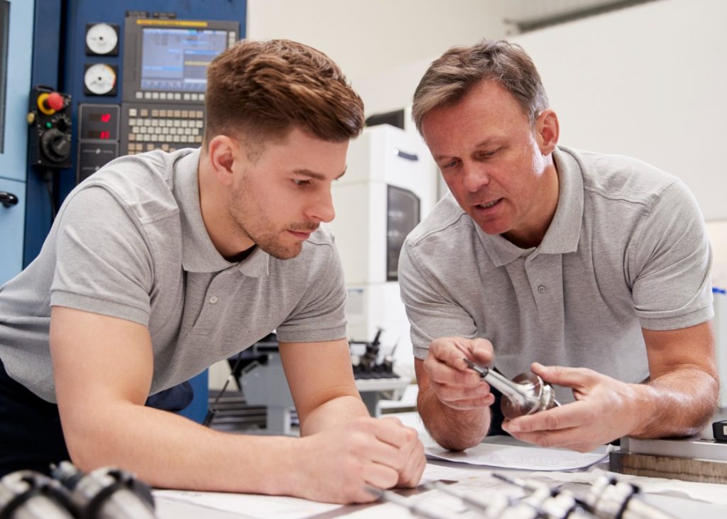 Apprentice working